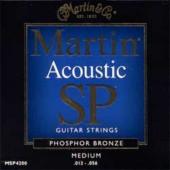 Martin MSP4200 SP Phosphor Bronze Acoustic Guitar Strings, Medium