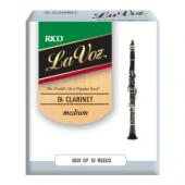 La Voz Bb Clarinet Reeds, Strength Medium, 10-pack 