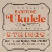 D'Addario Ukulele Baritone, .028 - .035, J68 