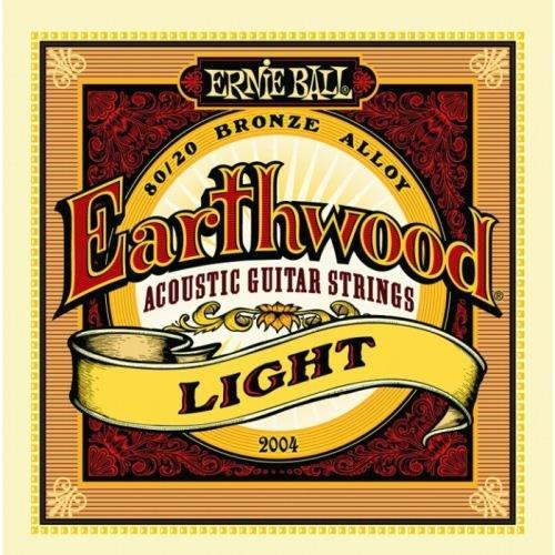 Ernie Ball 2004 Earthwood 80/20 Bronze Acoustic String Set, Light (11 - 52) 