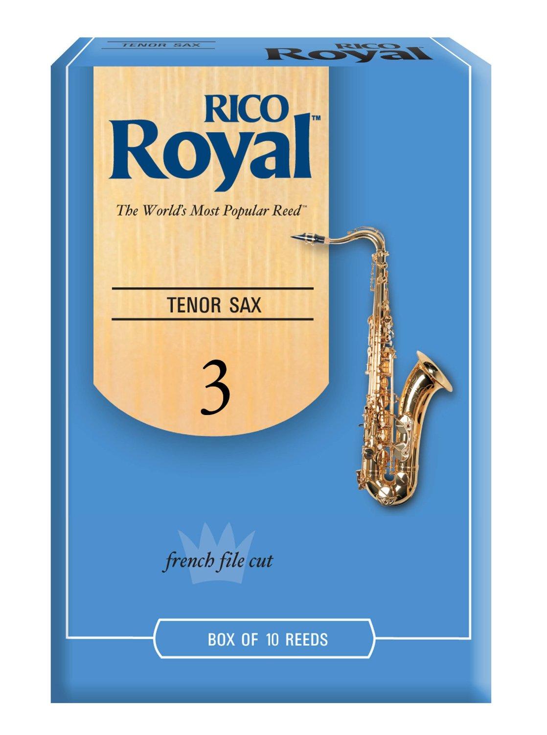 Rico Royal Tenor Sax (French File Cut) Box of 10