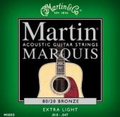 Martin M1000 Marquis 80/20 Bronze Extra Light Acoustic Guitar Strings