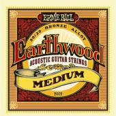Eb Earthwood Med.Ernie Ball 2002 Earthwood 80/20 Bronze Acoustic String Set, Medium (13- 56